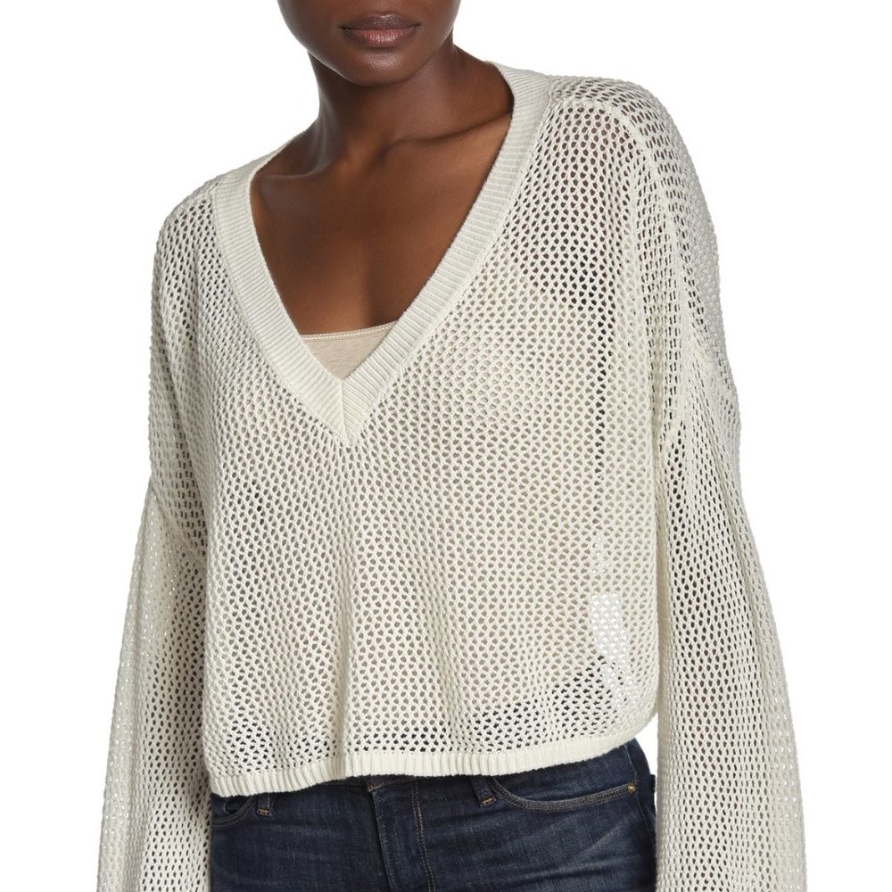 Tularosa Open Stitch Bell Sleeve Sweater